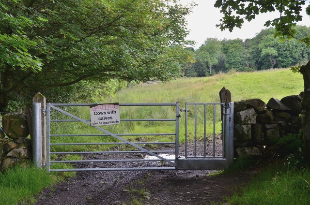 Warning on the gate, Cairnsmore