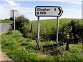 H4857 : Damaged road sign, Altanaveragh by Kenneth  Allen