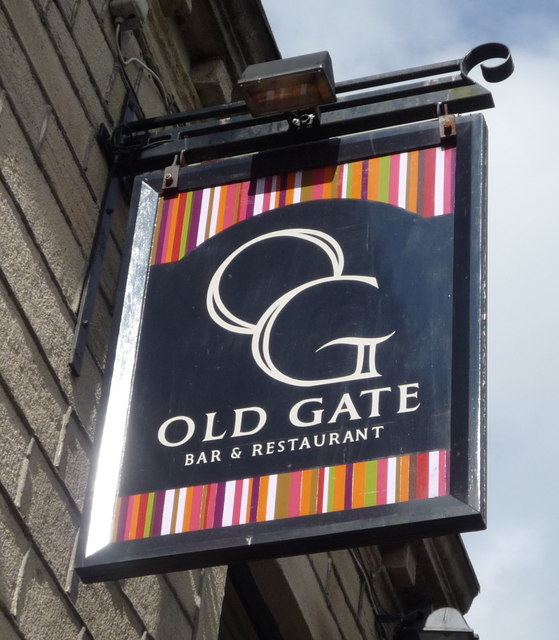 Sign for the Old Gate, Hebden Bridge