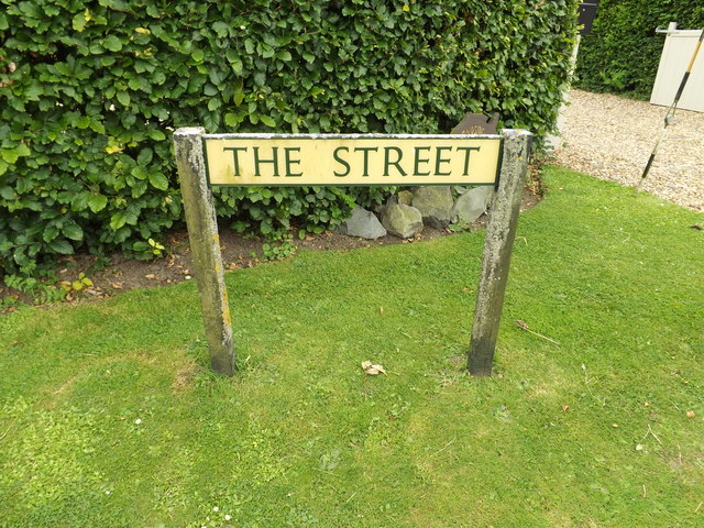 The Street sign on The Street