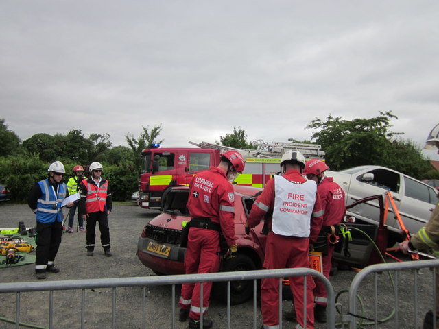 Fire Service Exercise at Webbs of Wychbold