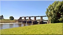 SK6139 : Colwick Sluices on River Trent by Chris Morgan