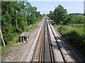 TQ8244 : The railway line seen from Water Lane by Marathon