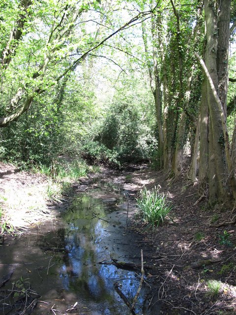 The New River (old course) west of... © Mike Quinn :: Geograph Britain ...