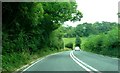 SO6431 : Road dip and bend on A449 by Clint Mann