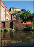 SK5639 : Nottingham Castle reflected in the canal by John Sutton