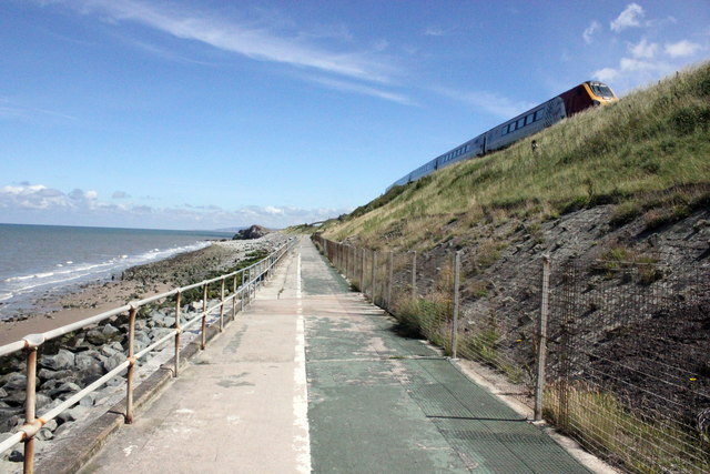 The Wales Coast Path and North Wales Coast Line