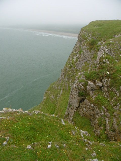 Rhossili, cliff