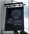 Sign for the Belper Arms, Newton Burgoland