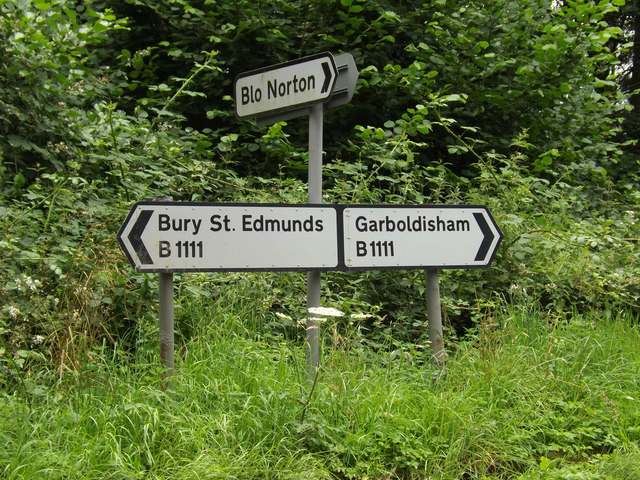 Roadsigns on the B1111 Common Road