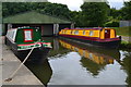 Narrowboats and boatshed at Rugby Wharf