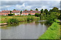 Coventry Canal passing recreation ground in Nuneaton