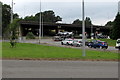 ST2885 : M4 motorway flyover at Junction 28, Newport by Jaggery