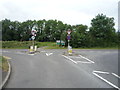 Junction of National Cycle Route 15  with the A453