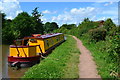 Narrowboat moored on the outskirts of Atherstone