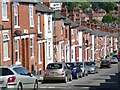 Terraced housing on Rossington Road