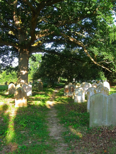 Footpath, St George's Graveyard, West Grinstead