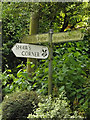 Roadsign on Bride Hall Lane