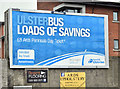 Ulsterbus poster, Newtownards (July 2016)