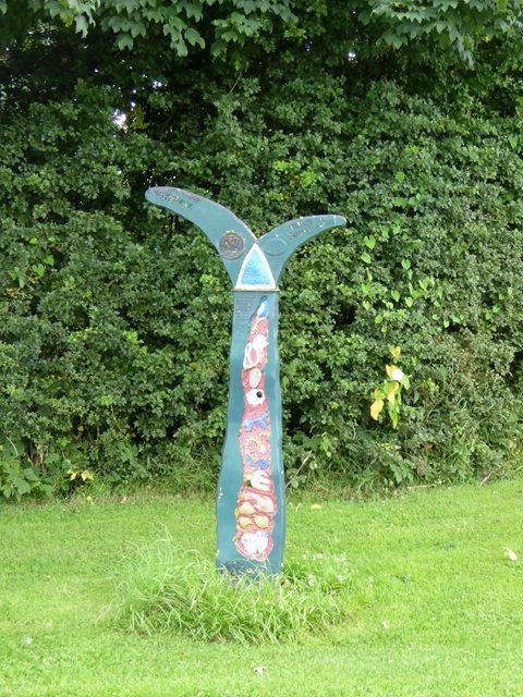 National Cycle Network milepost outside Newton Rigg College