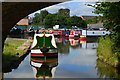 Narrowboats in Glascote Basin