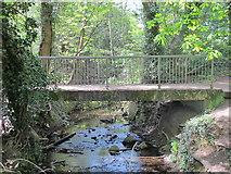 TQ3298 : Footbridge over Turkey Brook north of Clay Hill by Mike Quinn
