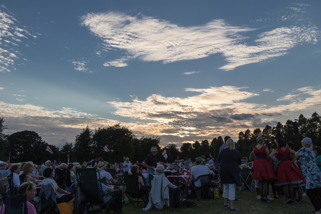Audience at the Battle Proms, Hatfield House, Hertfordshire