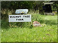 Walnut Tree Farm & Nutiles signs