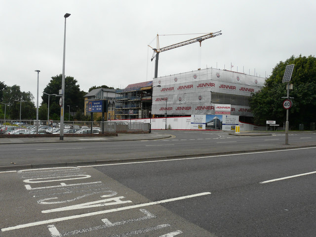 Ongoing construction, Logan House, St Andrews Close