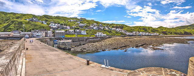 Gardenstown and harbour