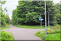 NT2576 : Cyclepath junction, Trinity Edinburgh by Jim Barton