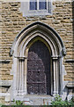 SK8333 : West door, St James's church, Woolsthorpe by Belvoir by Julian P Guffogg