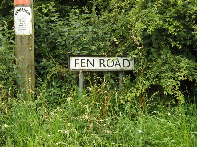 Fen Road sign