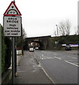 SO8005 : Warning sign - arch bridge, Stonehouse by Jaggery