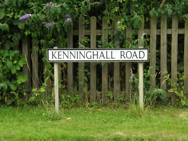Kenninghall Road sign