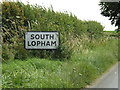 TM0381 : South Lopham Village Name sign on Church Road by Geographer