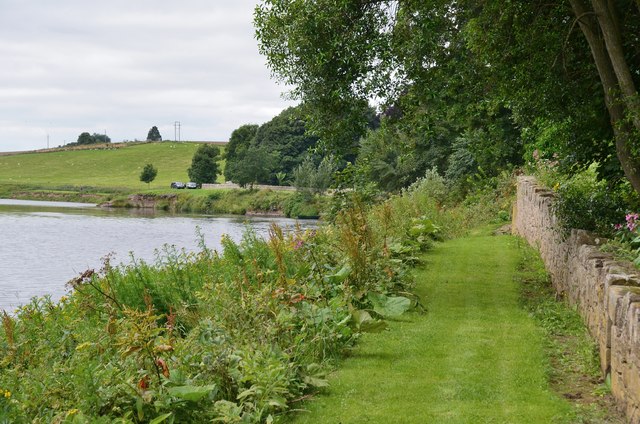 Grass path near Ladykirk estate