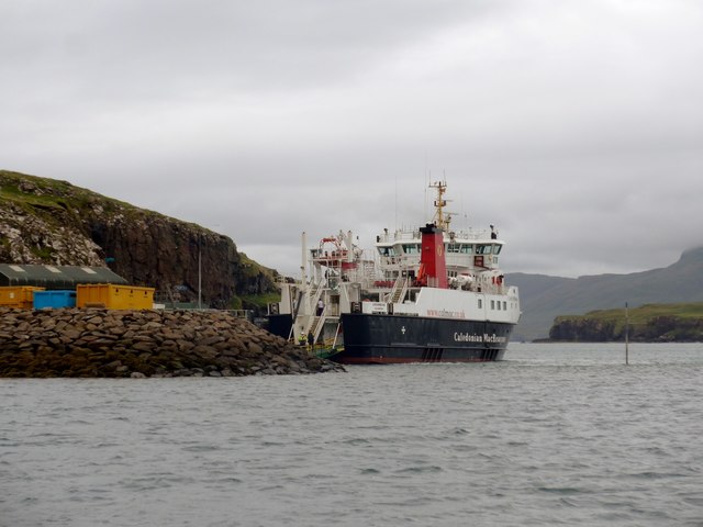 The Loch Nevis ferry in Canna Harbour