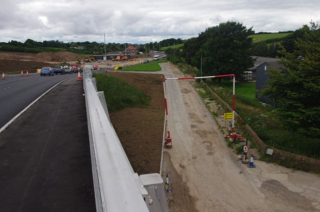 Heysham to M6 link road construction