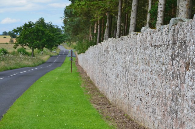 Boundary wall, Ladykirk estate