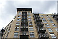 View of residential apartments from Canary Riverside