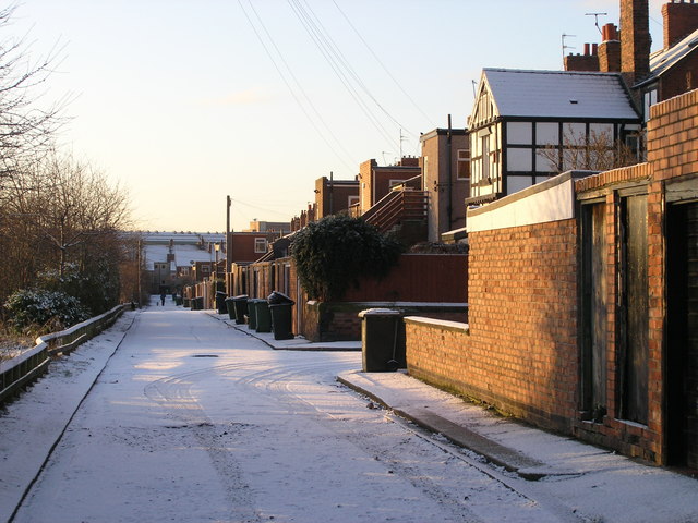Back Alley behind Whitefield Terrace, Heaton, Newcastle