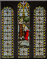 SK8832 : Baptism window, Ss Mary & Peter church, Harlaxton by Julian P Guffogg