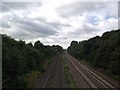 Midland main line railway south of Barkby Thorpe Lane