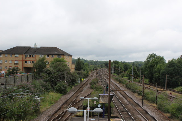 New Barnet: view north from station footbridge