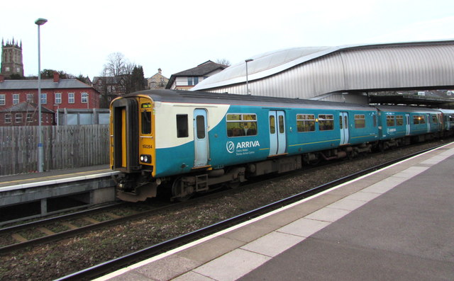 Ebbw Vale train at Newport railway station