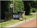 TM0374 : Rickinghall Village Name sign on Bury Road by Geographer