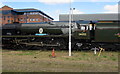 Steam locomotive Lord Dowding in Gloucester