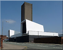 SJ3391 : Ventilation tower, Waterloo Road, Liverpool by Stephen Richards