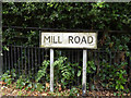 Mill Road sign